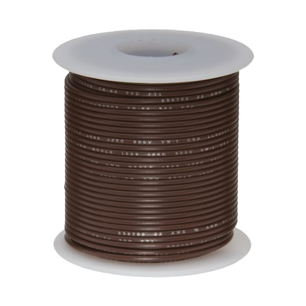 12 AWG Gauge SXL Automotive Stranded Hook Up Wire, 25 ft Length, Brown, 0.161" Diameter, 60 Volts